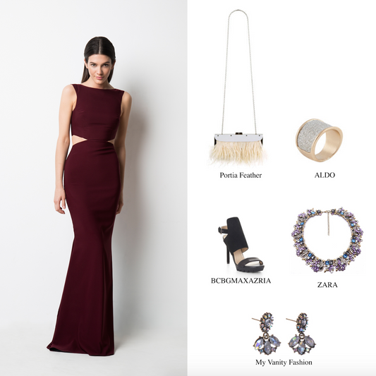 #HowToWear: The Burgundy Power Cut-Out Gown