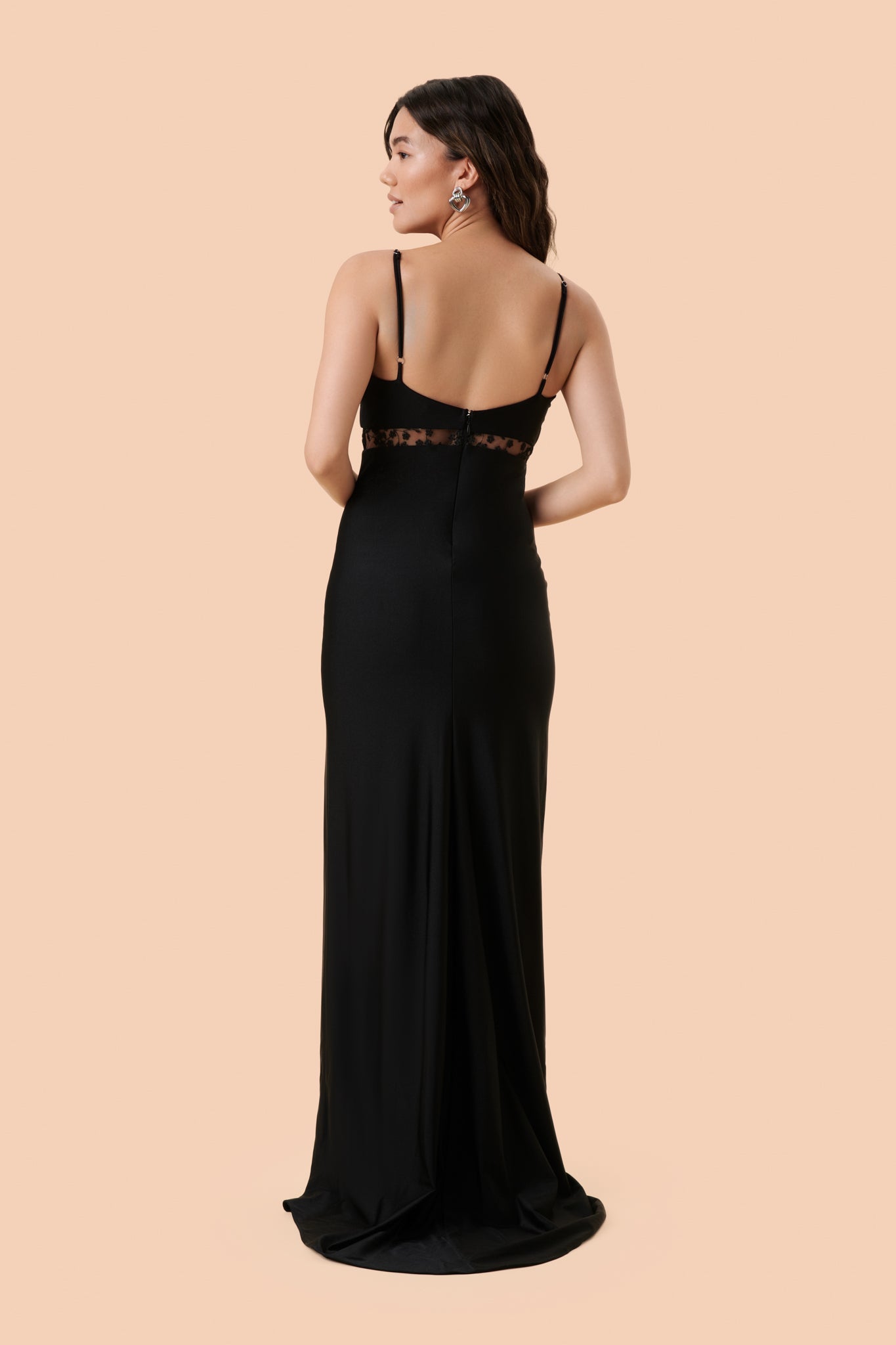 Angelina Gown - Onyx/Lace