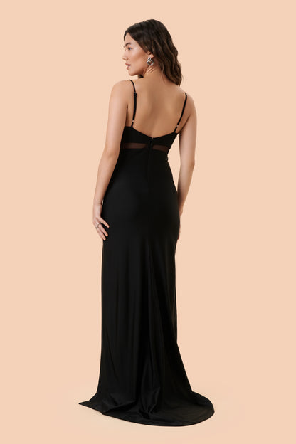 Angelina Gown - Onyx/Mesh