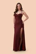 Load image into Gallery viewer, Mila Gown - Burgundy Sparkle
