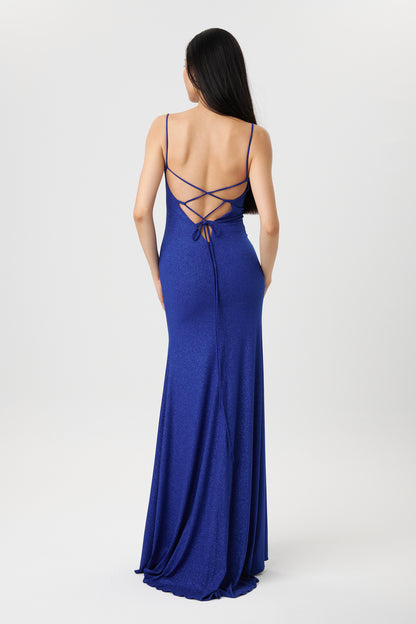 Mila Gown - Royal Blue Sparkle