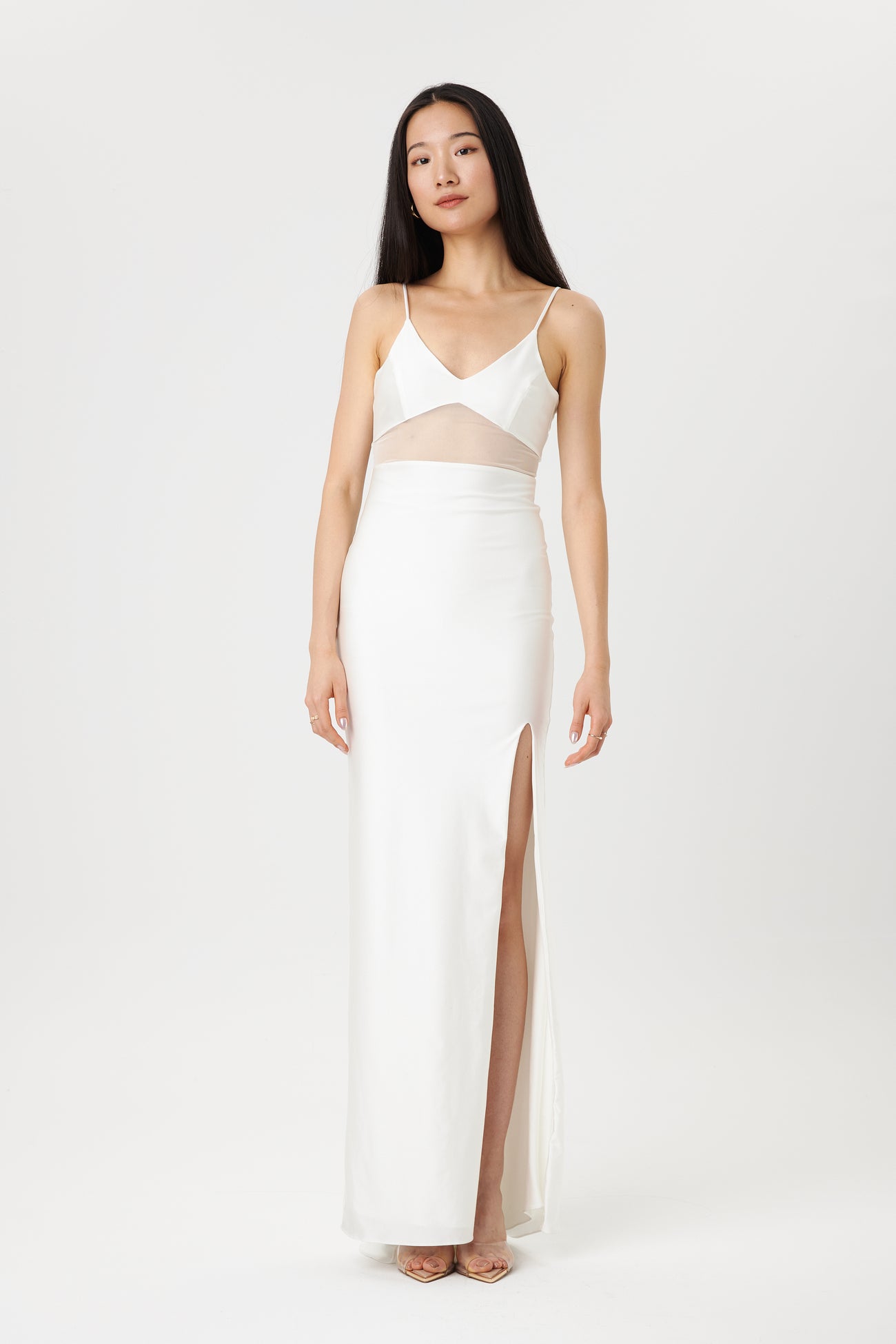 Angelina Gown - Ivory/Mesh