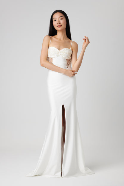 Aria Gown - White Satin