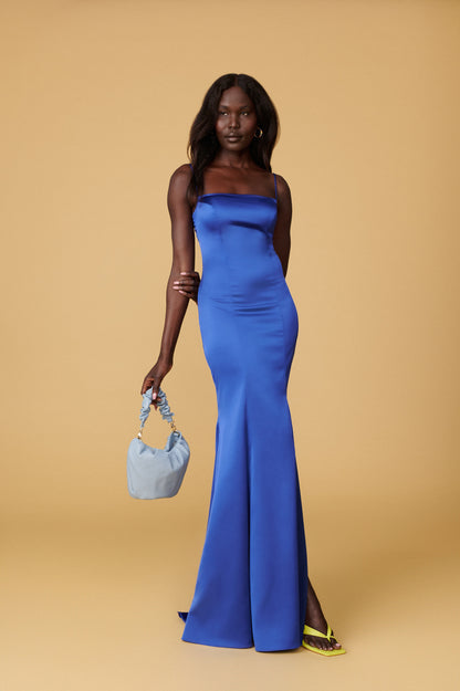 Naomi Gown - Royal Blue Satin