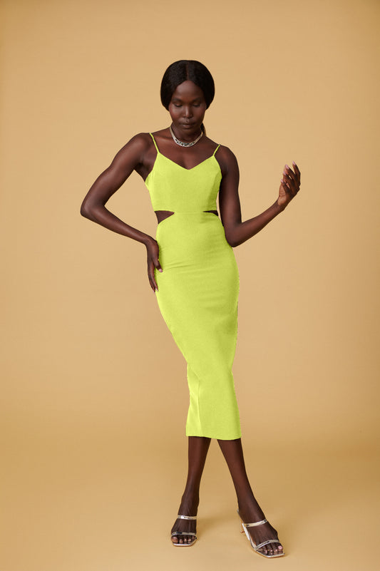 Komi Dress - Lime Green