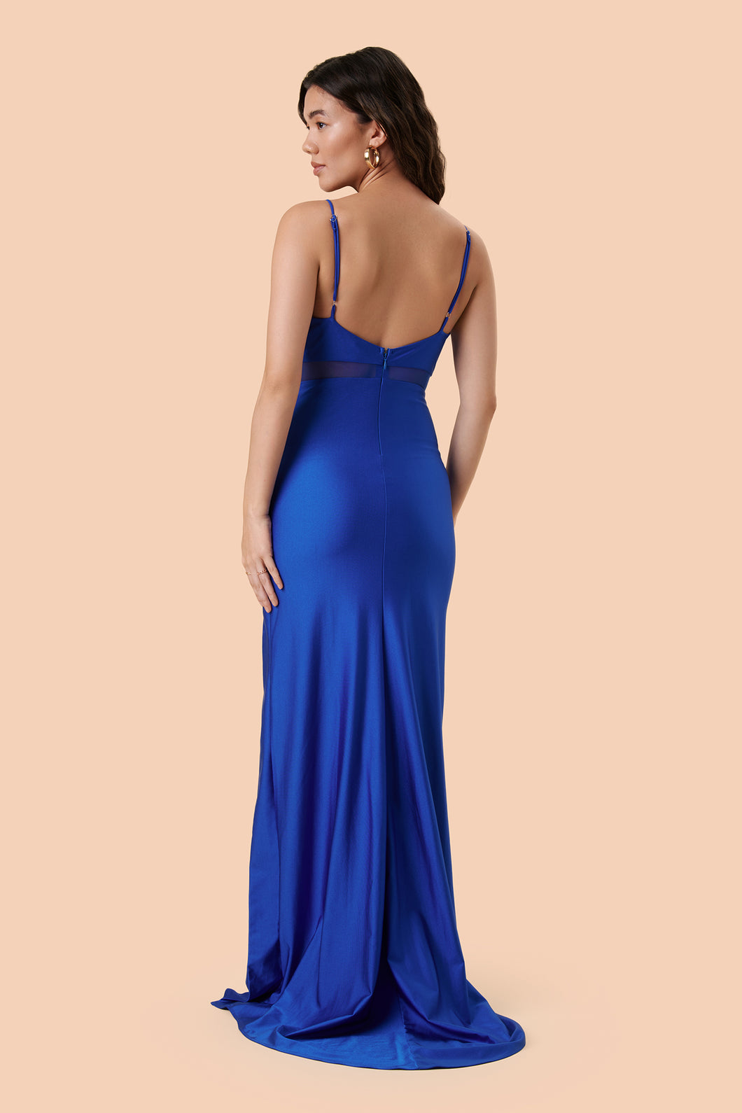 Angelina Gown - Royal Blue/Mesh