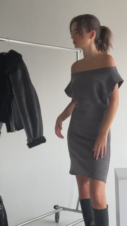 Eva Dress - Charcoal