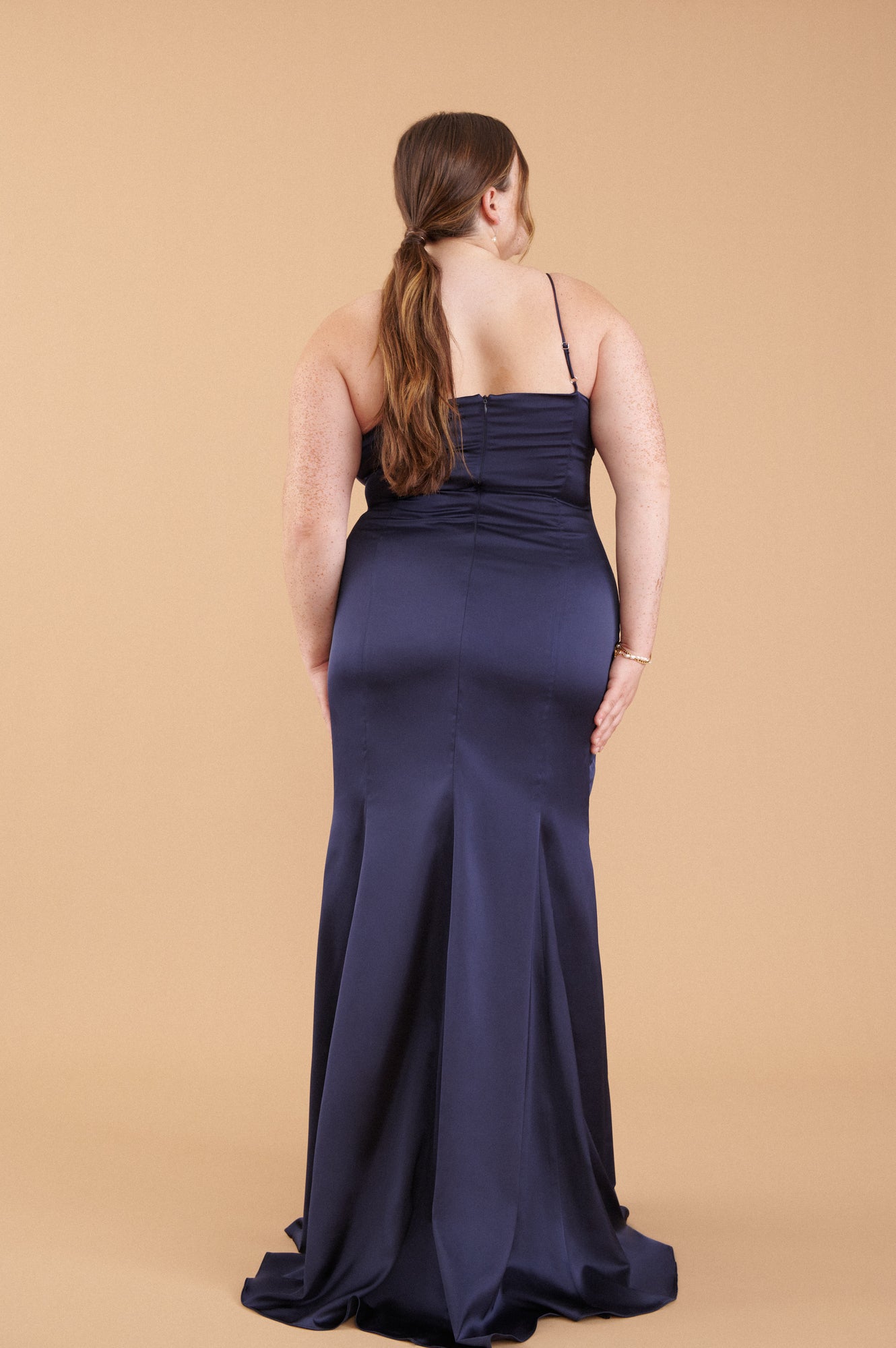 Naomi Gown - Navy Satin